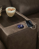 ModZ Power Reclining Sectional with Audio Console