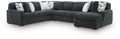 Midnight-Madness Sectional with Chaise