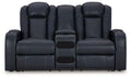 Fyne-Dyme Power Reclining Loveseat with Console