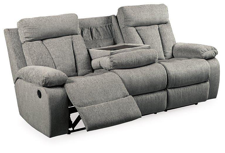 Mitchiner Reclining Sofa with Drop Down Table