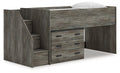 Frandern Loft Bed with Drawer Storage